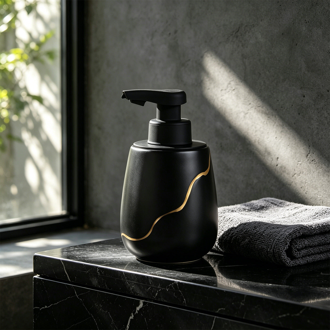 BosilunLife Nordic Garden Automatic Foaming Soap Dispenser Recycled Eco-Clay 18.94 oz