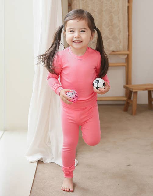 Modal Pink Long Sleeve PJs