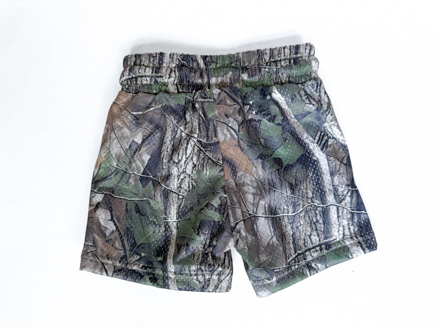 CAMO  •  MESH CHECKERED DRAWSTRING SHORTS