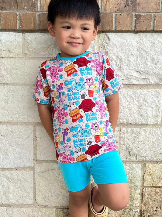 Paw Prints Short Set