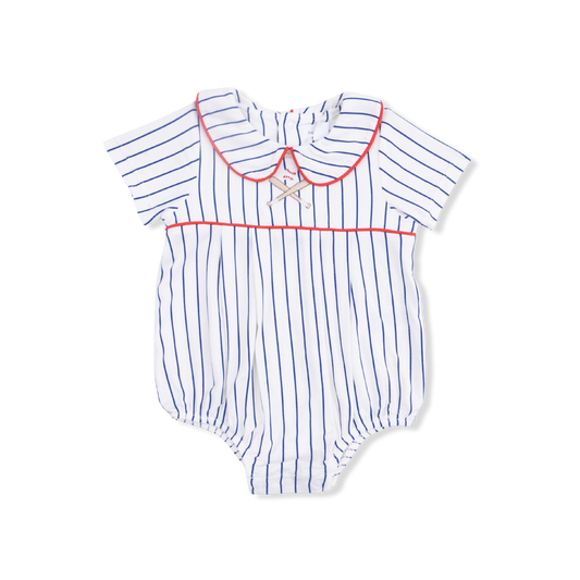 Baseball Stripe - Classic Box Pleat Bubble