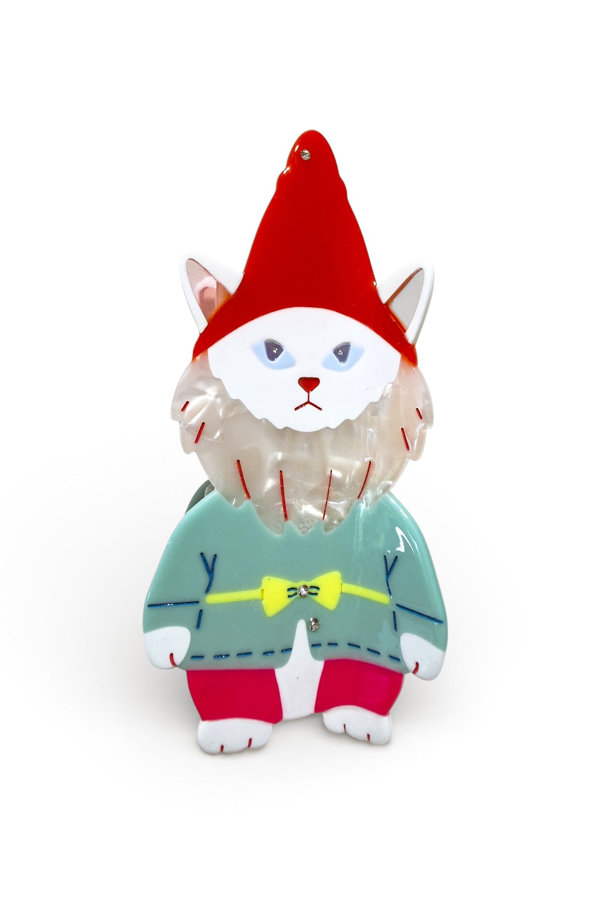 Cat Garden Gnome Hair Claw