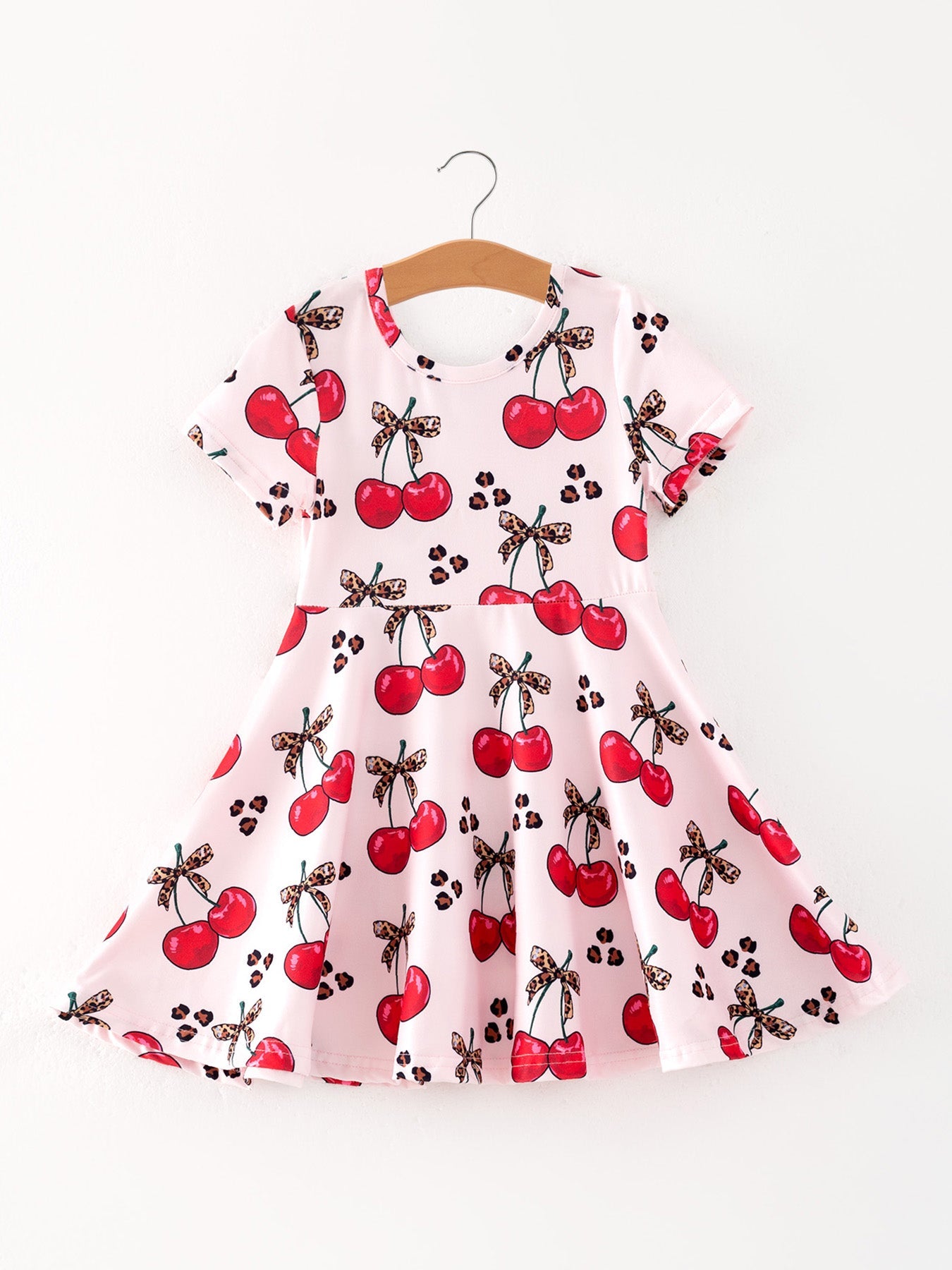 Cherry Milk Silk Girls Dress