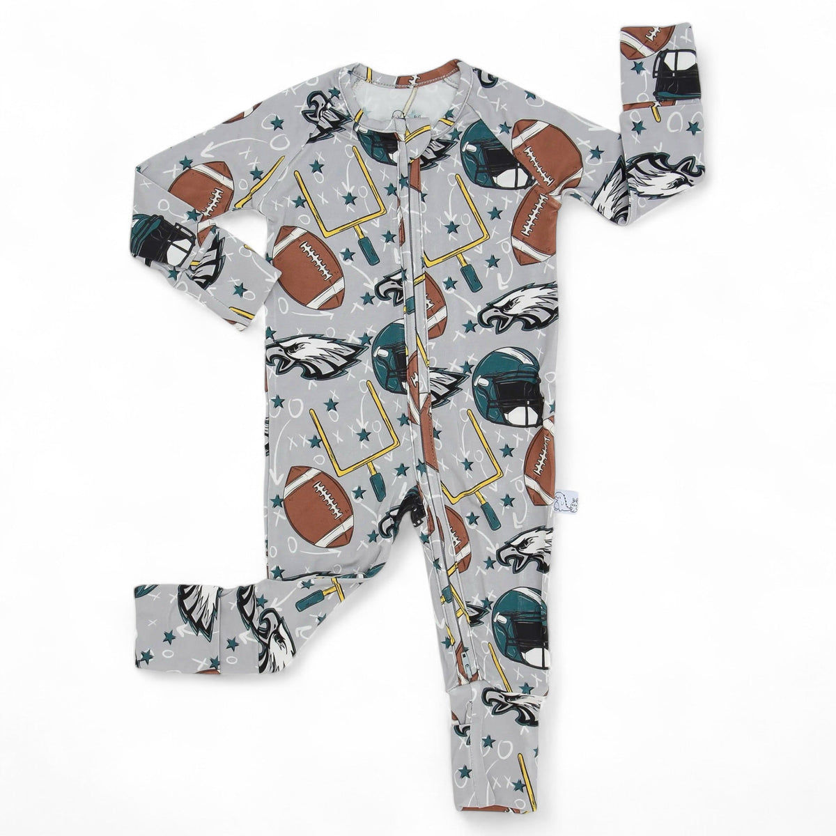 Midnight Green, Black and Silver football Snuggy Zip