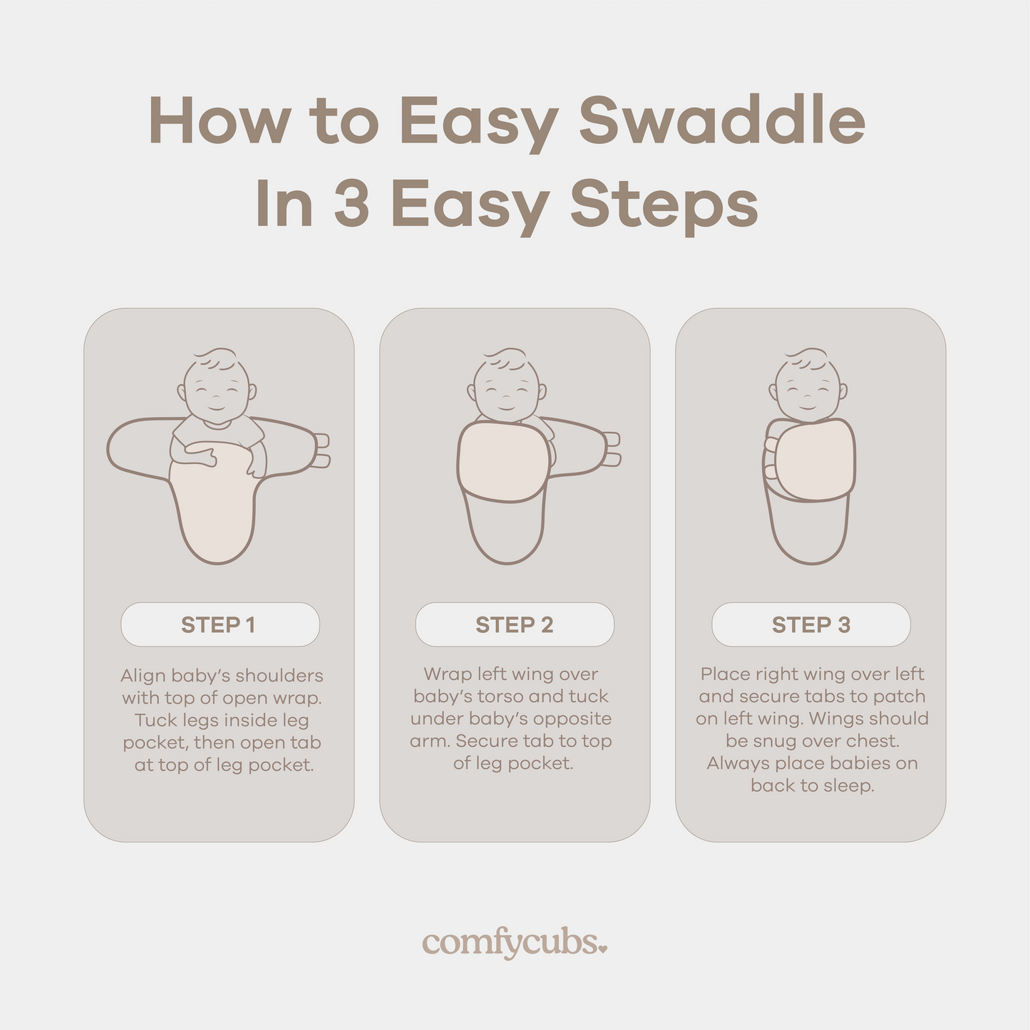 Easy Swaddle Blankets in Stone, Nomadic Blue, Azul, Pack of 3