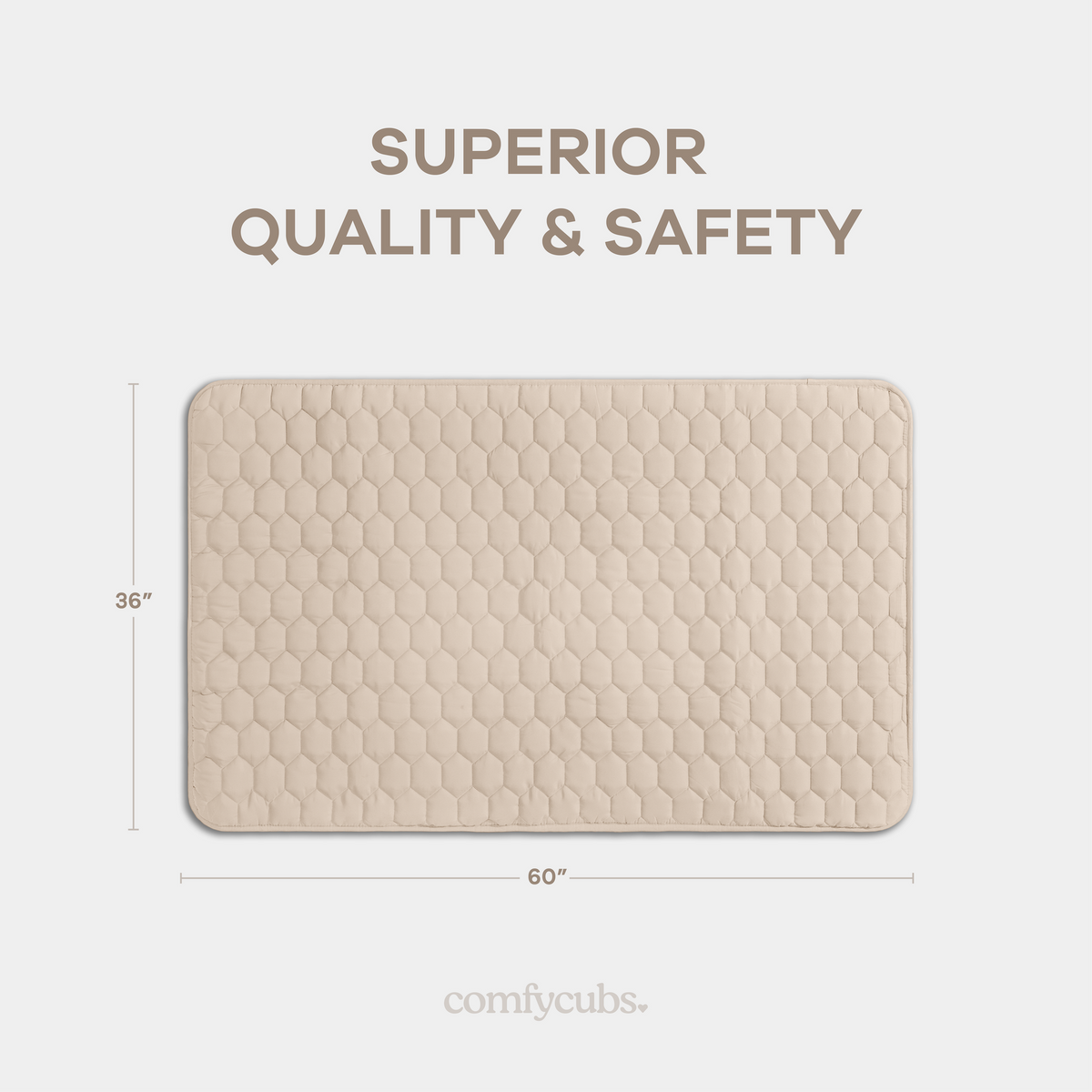 Play Mat with Non-Slip Bottom in Sand