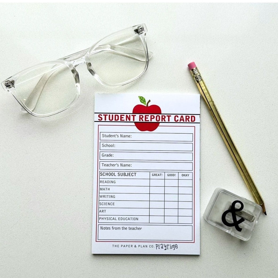 Student Report Card Playtime Pad®