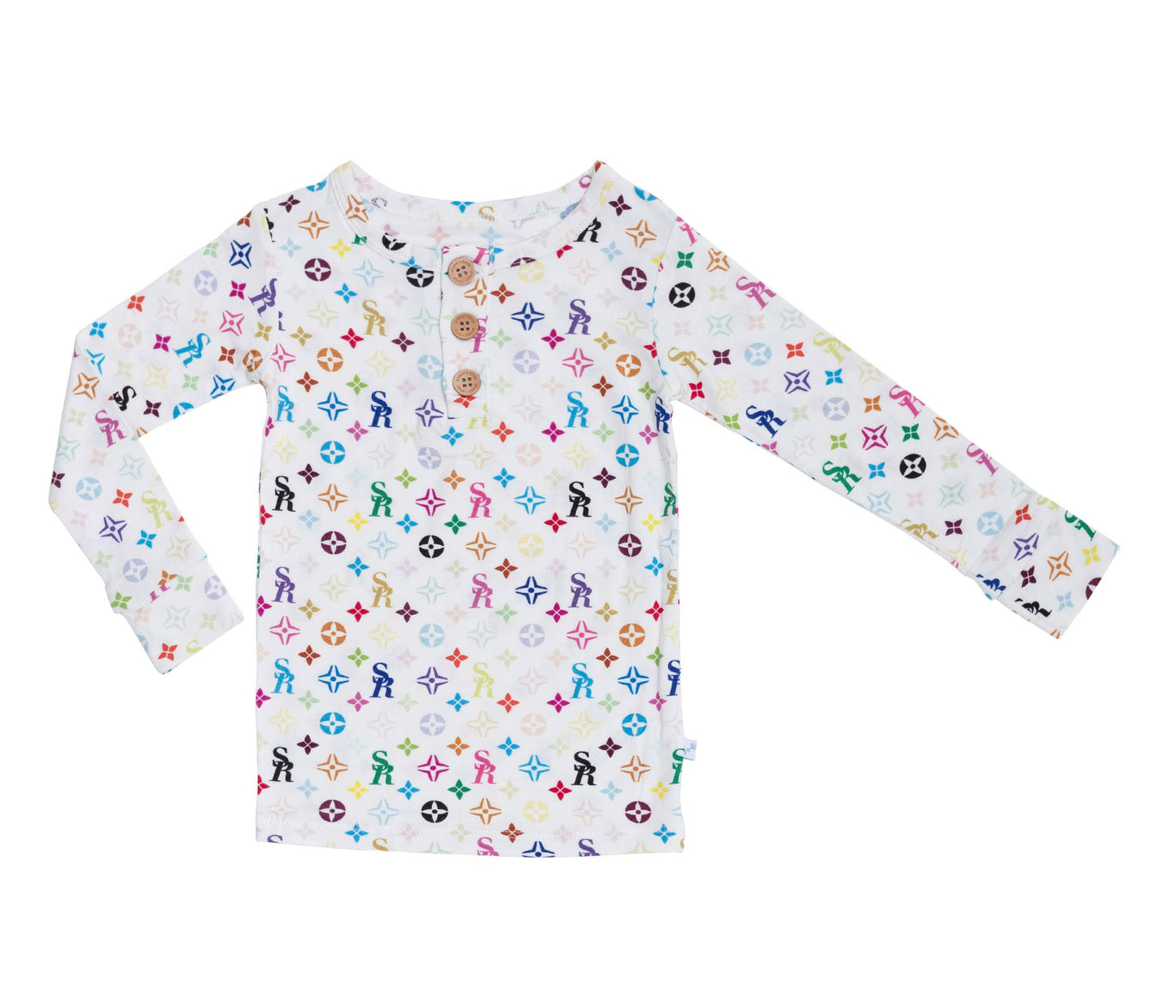 SR Logo Long Sleeve Henley Pajamas