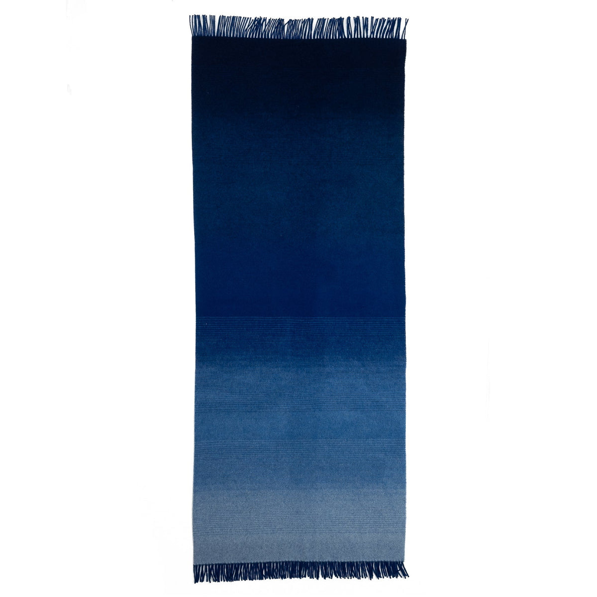Whisper Ombre Merino Throw in Deep Water