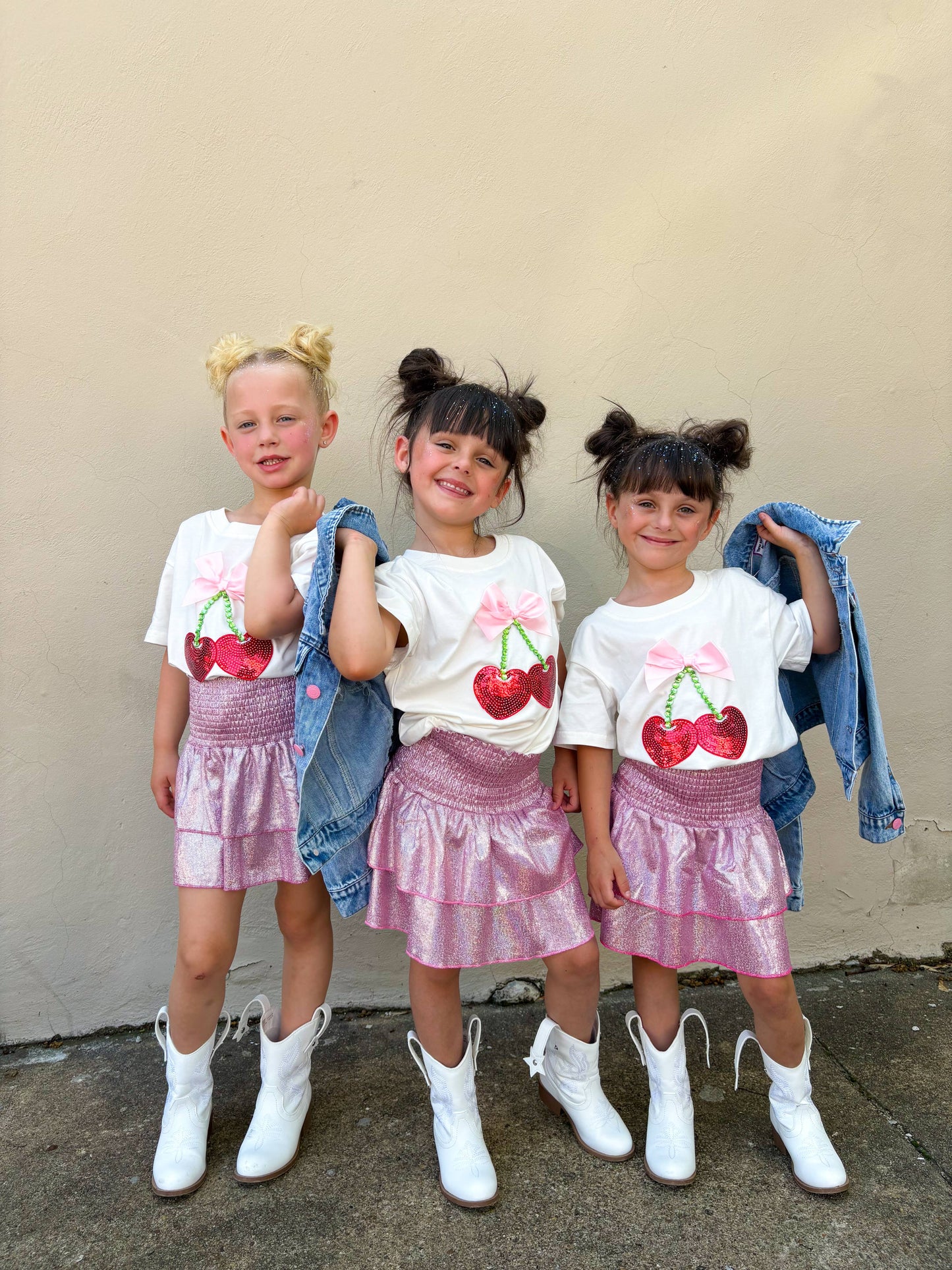 Cherry and Bow Gem Top 