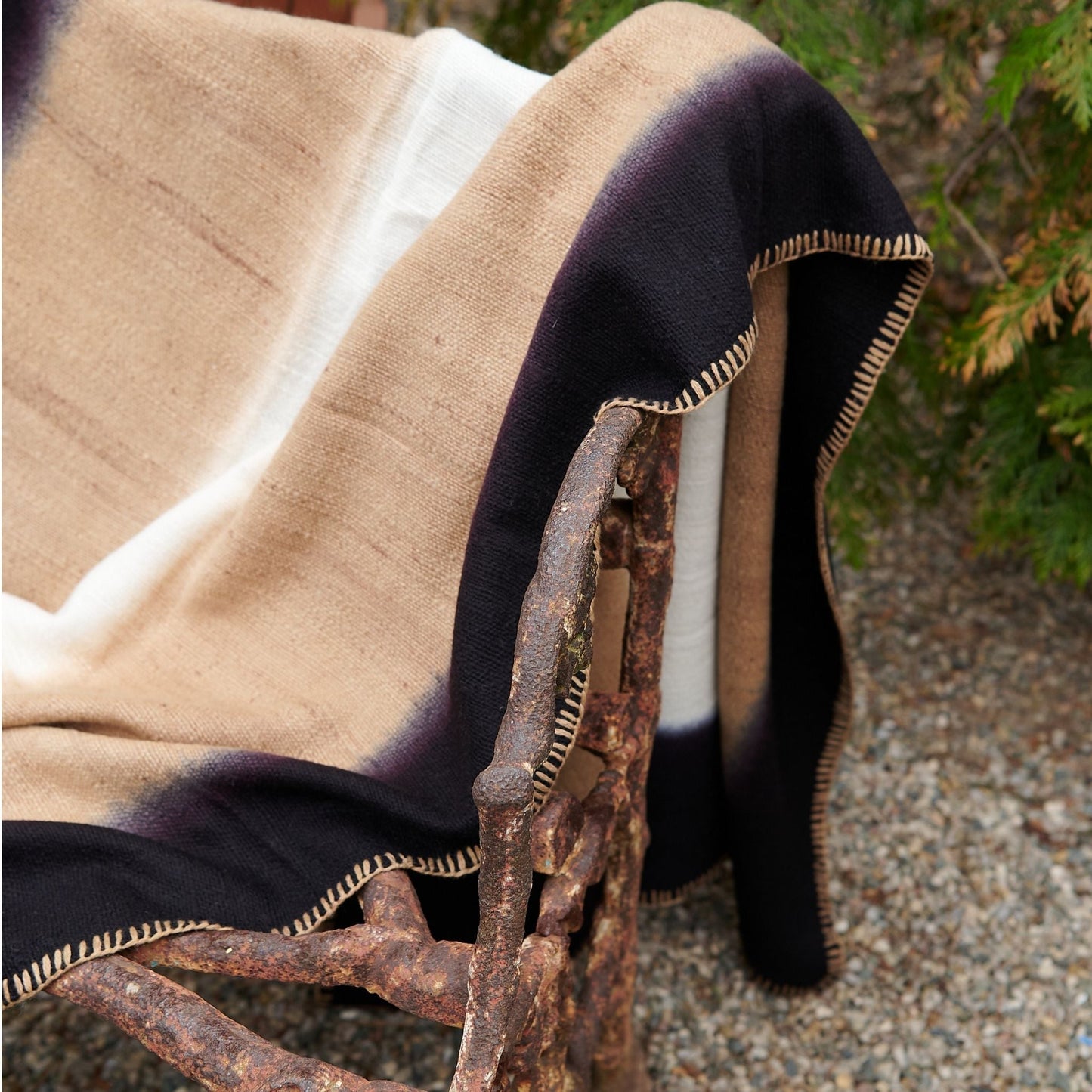 Handwoven Brown Siro Soft Merino Throw Blanket