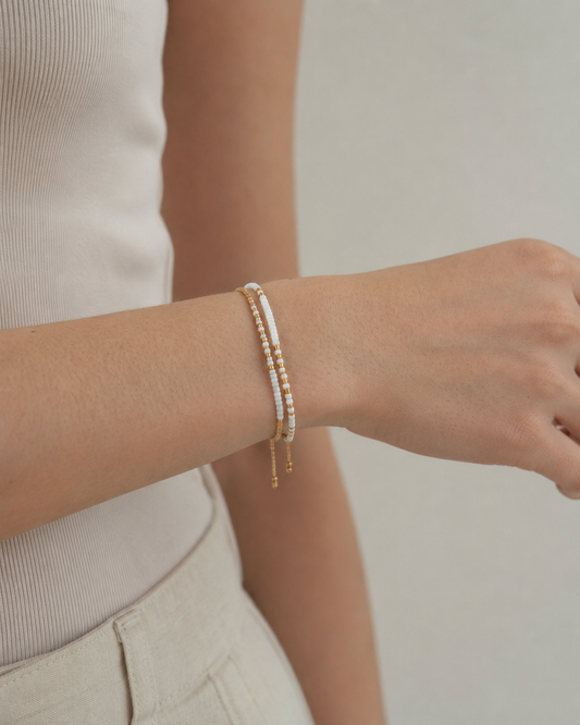 Golden Beaded Bracelet