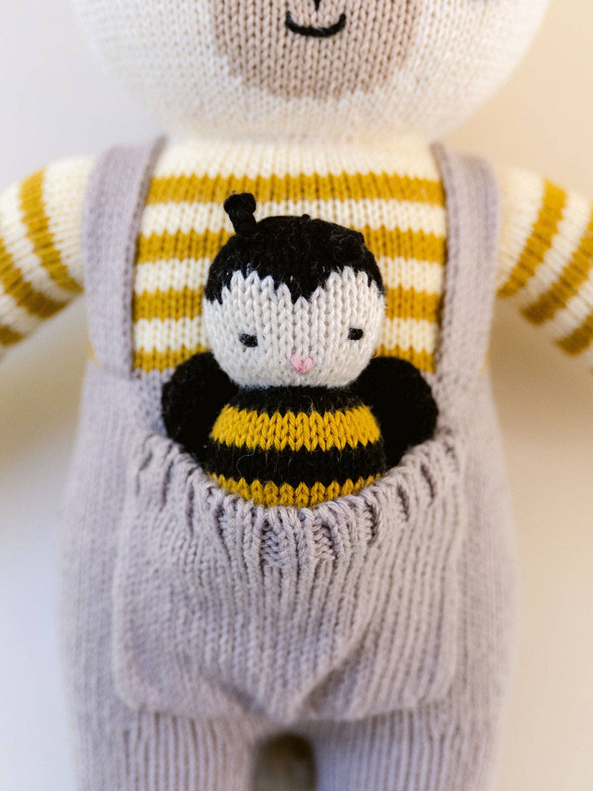 18" Leopold the Llama with 3" Mini Lorenzo the Bee