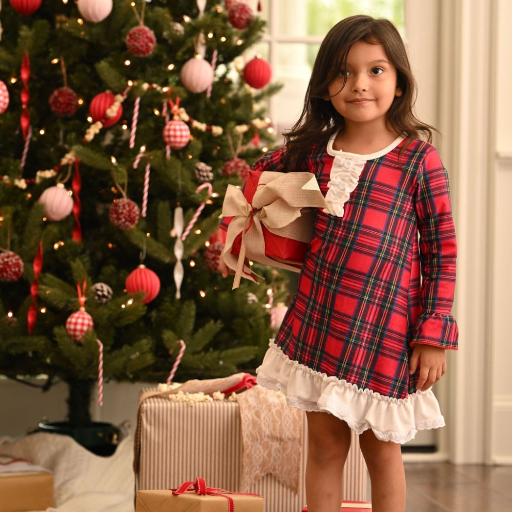 Tartan Gown with Bloomers