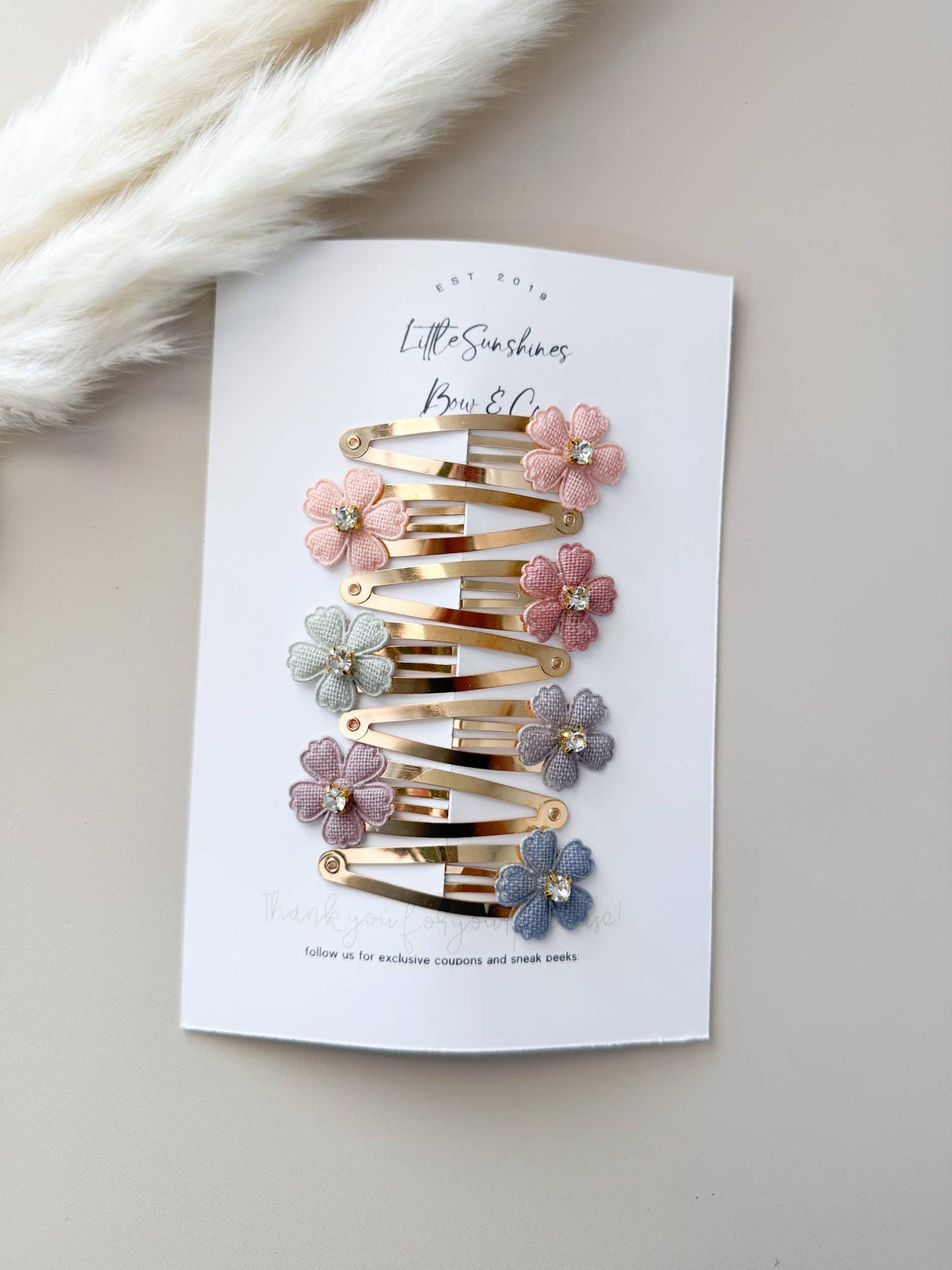 Flower Hair Clips