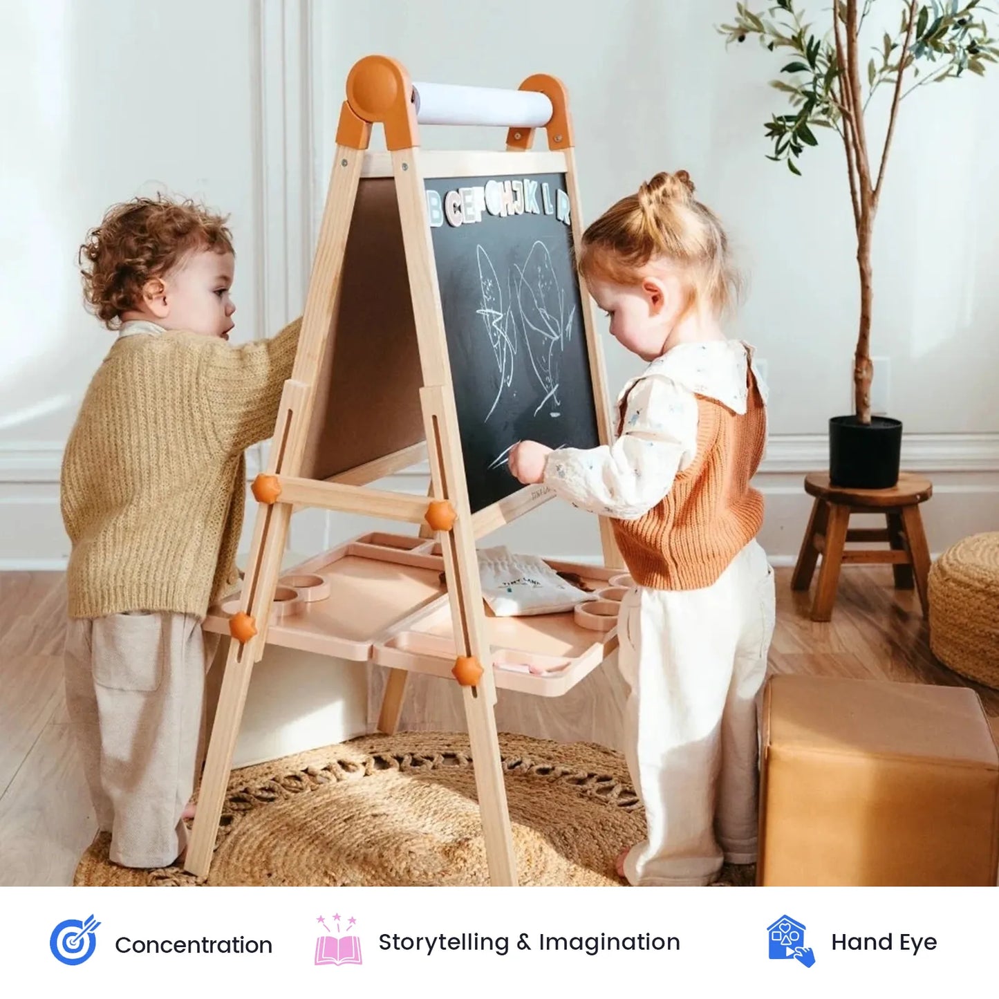 Tiny Land® Magnitales Easel for Kids