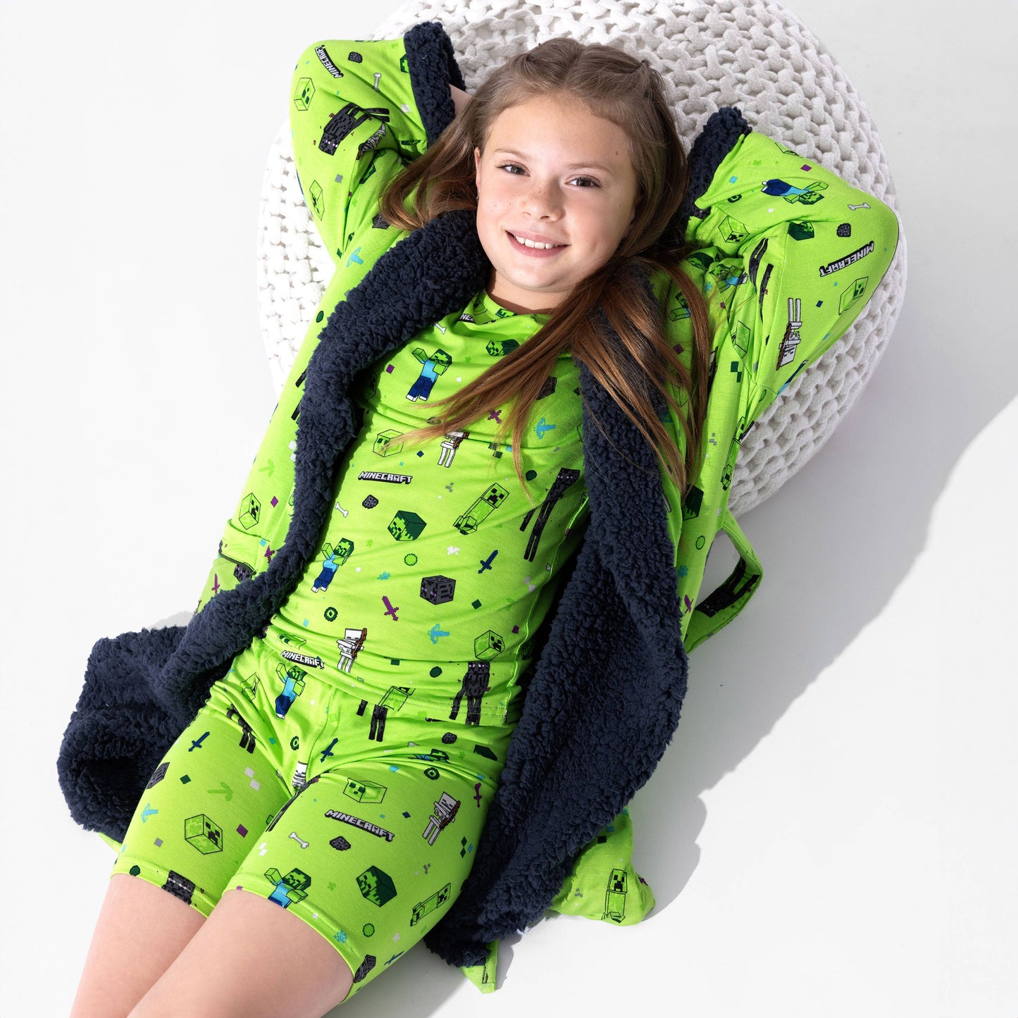 Minecraft Mob Squad Bamboo Kids Pajama Short Set
