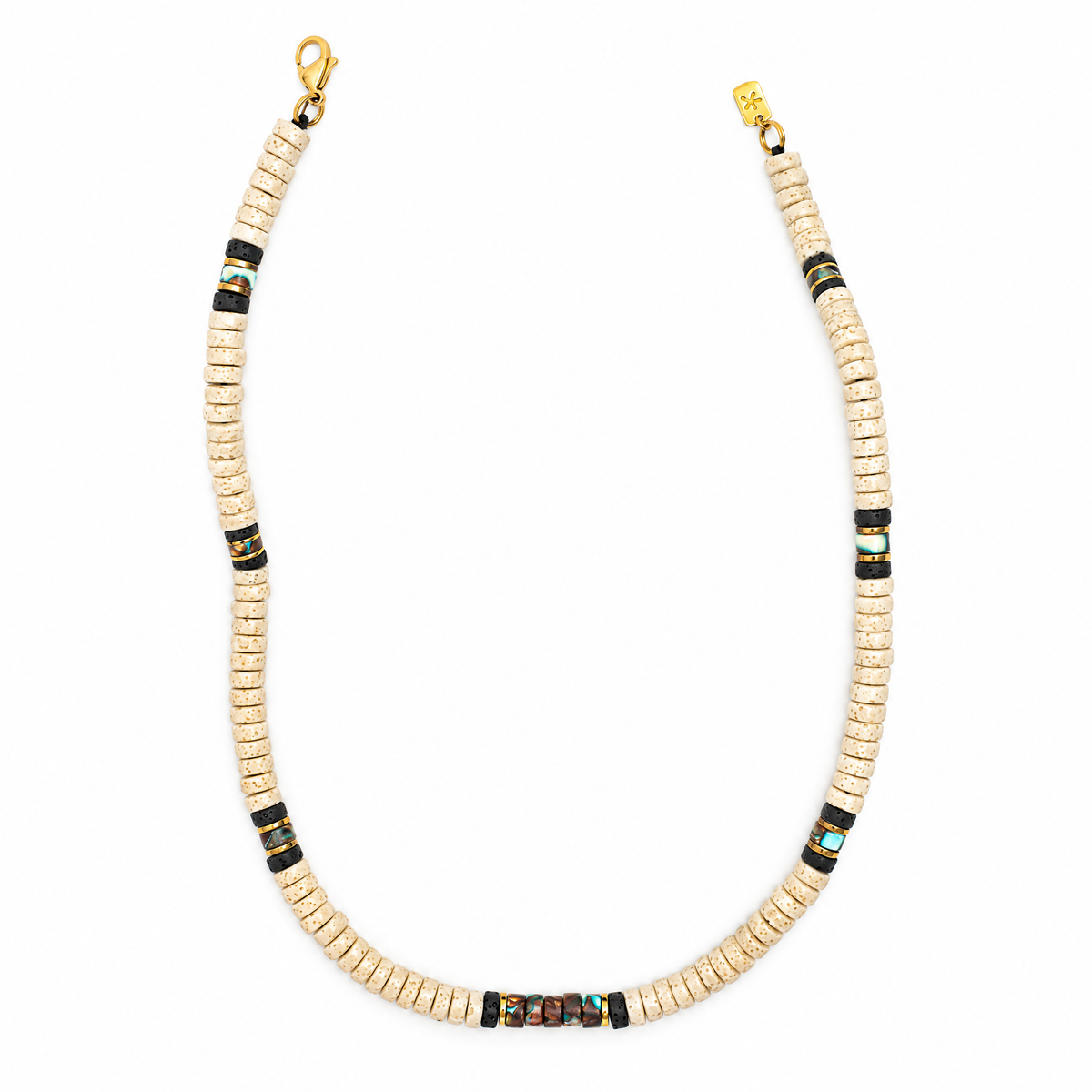 Vanguard Lava Bead Men's Necklace