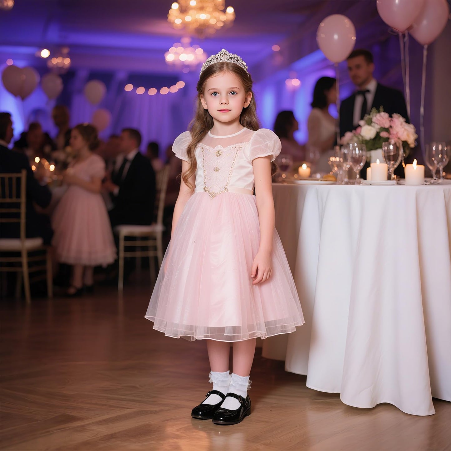 Girls Cotton Lace Dress Socks White 1 Pack Size 4-6 Years