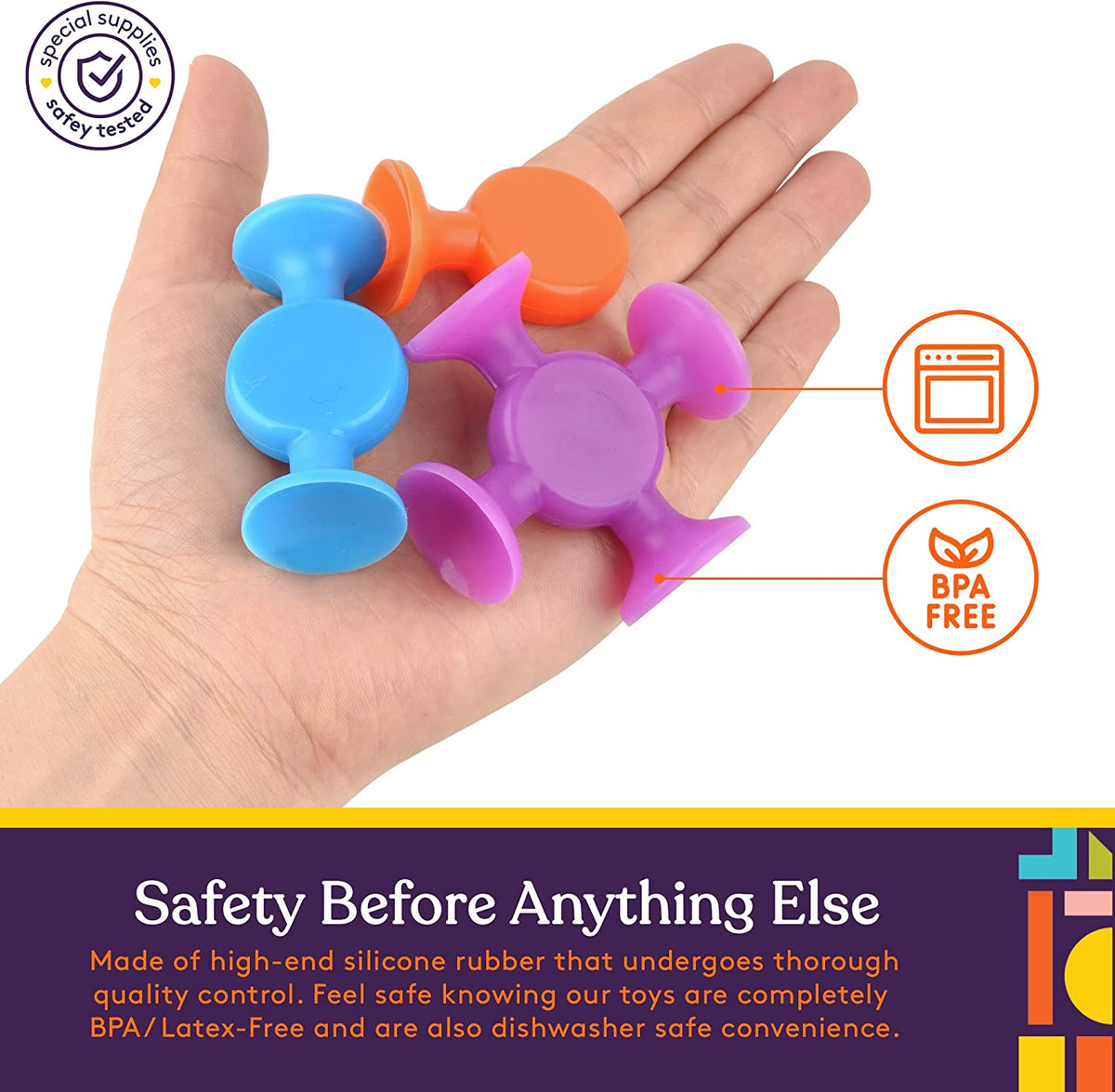 Creative Construction Suction Toys (50-Piece Set)