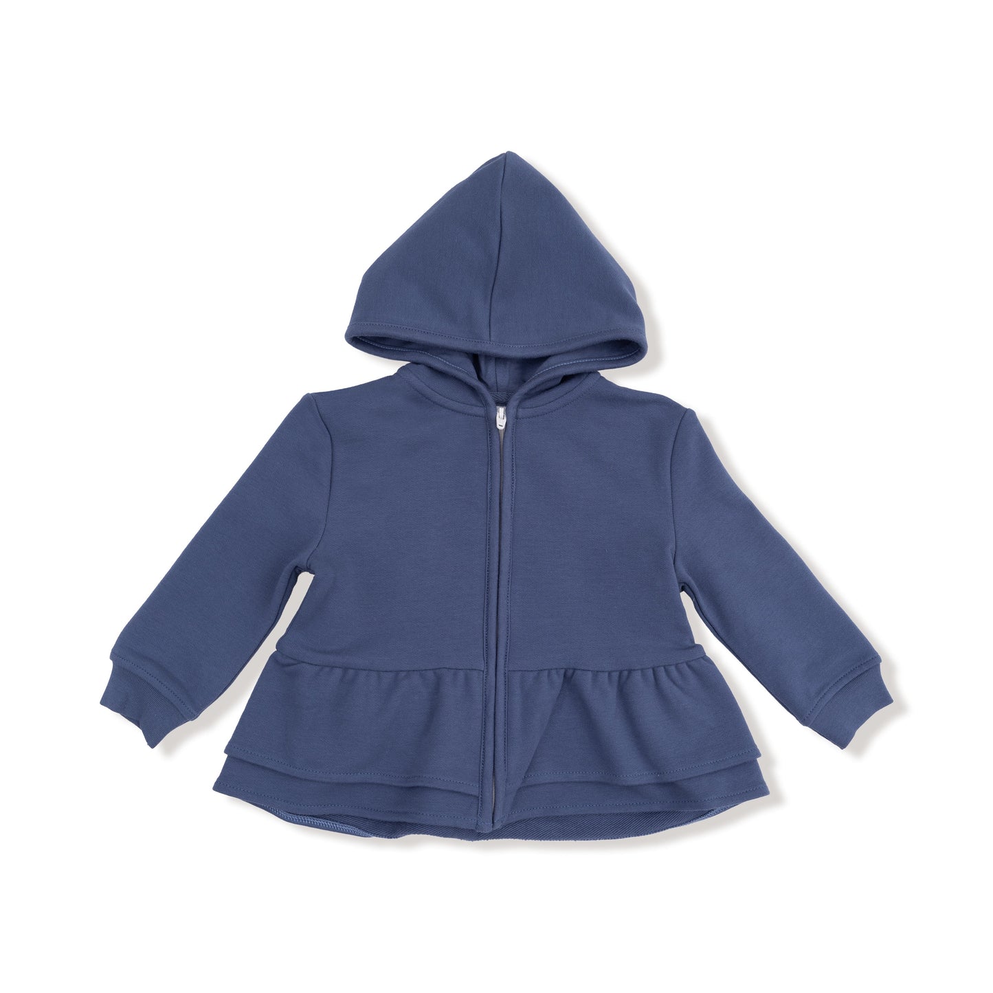 Zip Peplum Hoodie