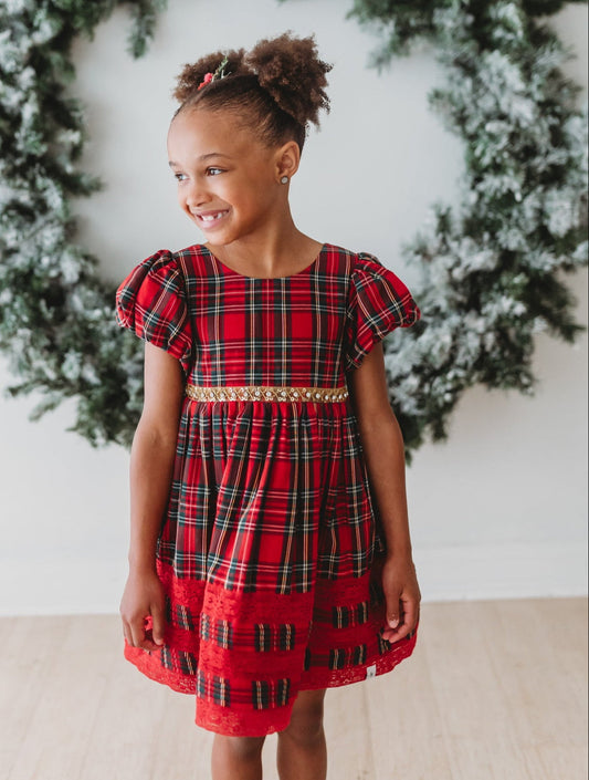 *PREORDER* Christmas Tartan Charlotte Dress