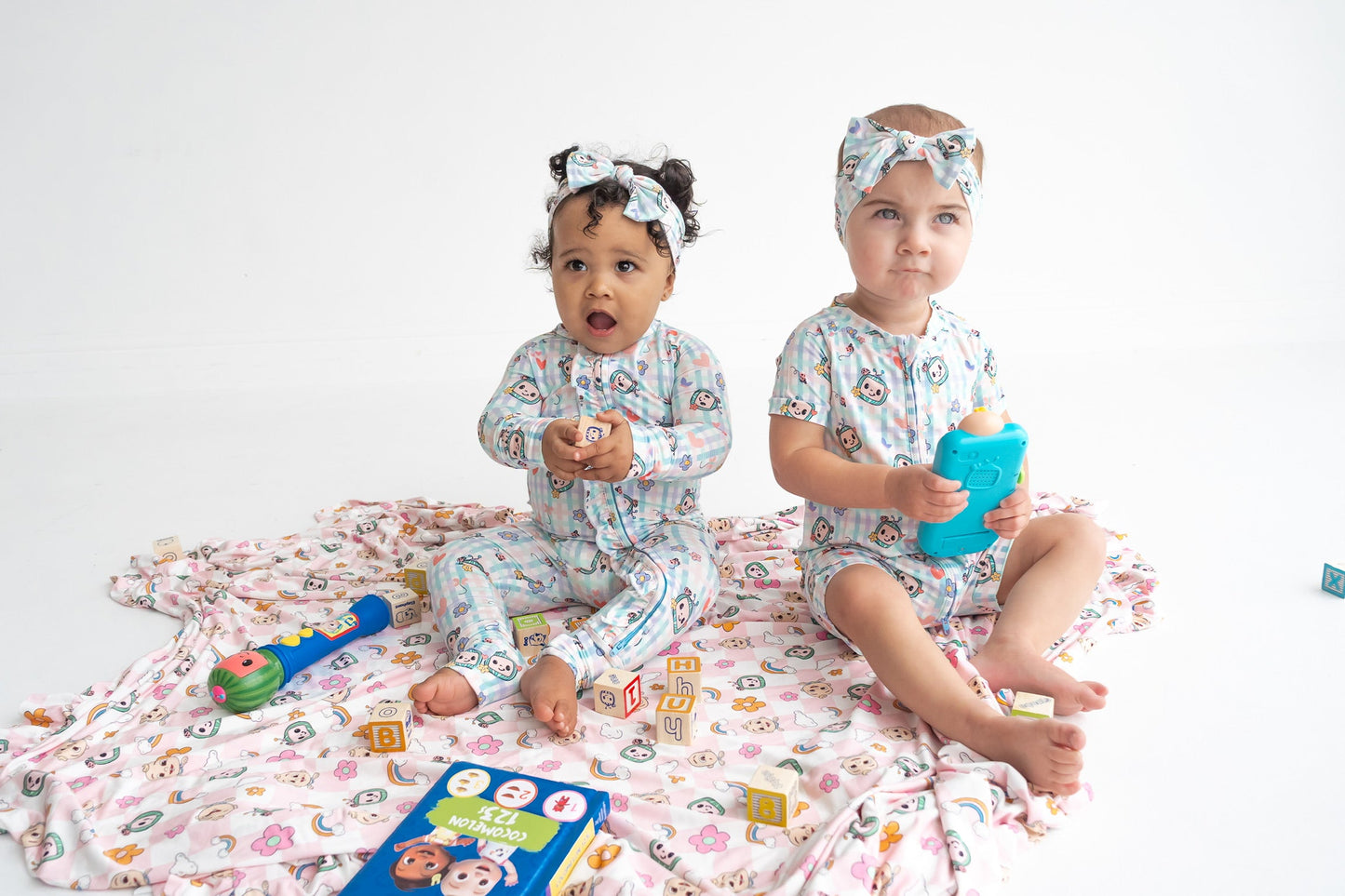 Dream Big Little Co x CoComelon SPRINGTIME MELON DREAM RUFFLE ROMPER