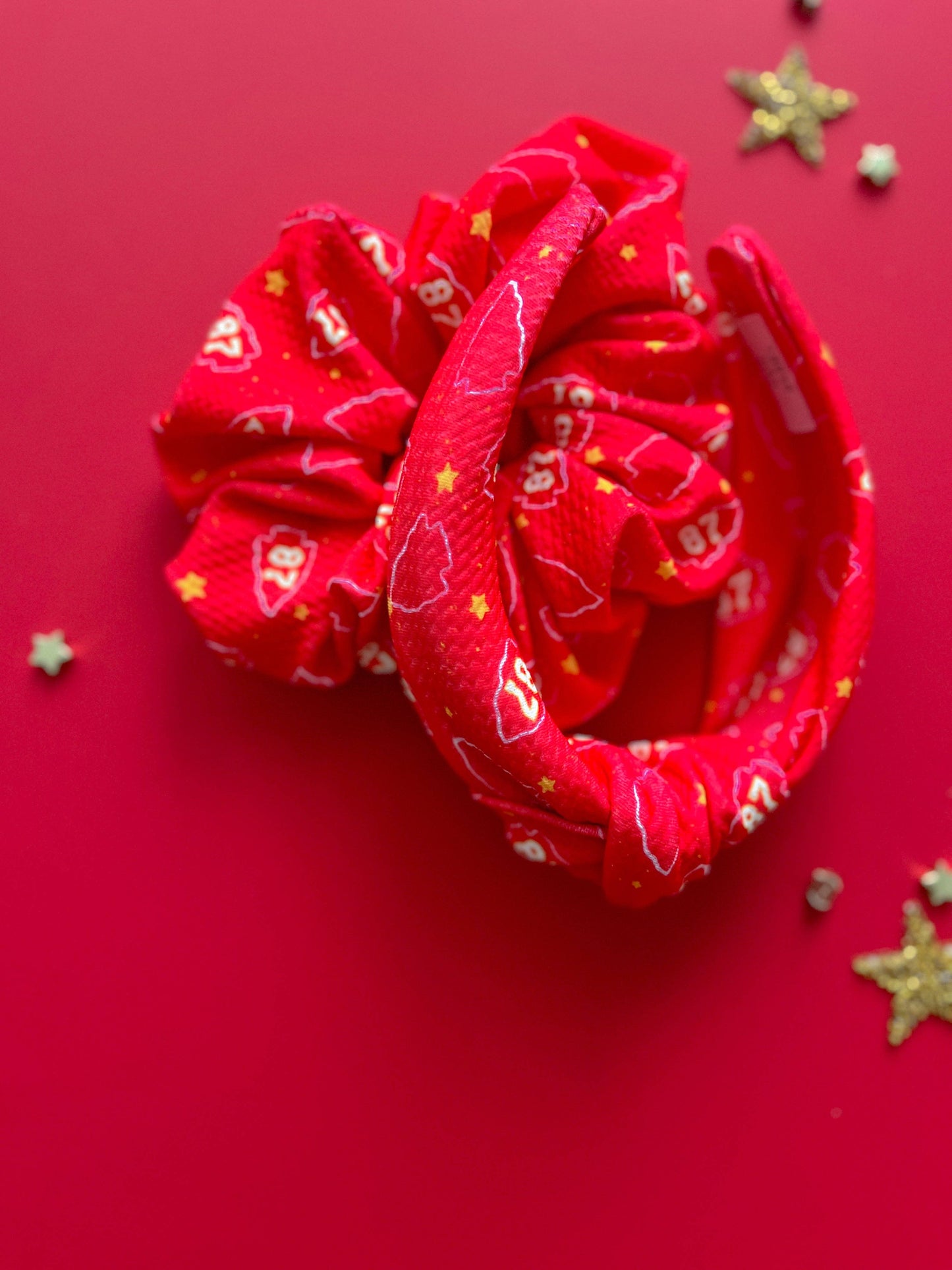 Red 87 Arrowhead Scrunchy