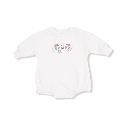 Sweatshirt Bubble with Howdy Silk Screen