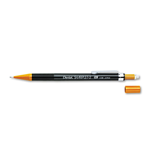Pentel Sharplet-2 Mechanical Pencil, 0.9 mm, HB (#2.5), Black Lead, Brown Barrel
