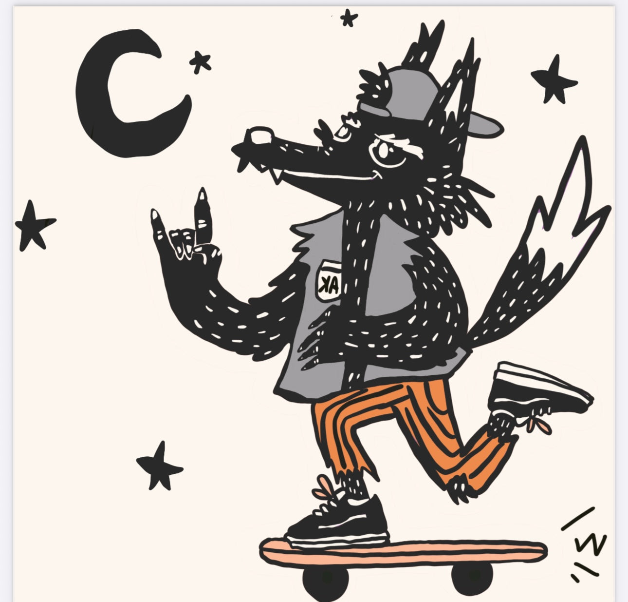 Werewolves skate-AK Dreamers Bamboo 2PC PJ’s