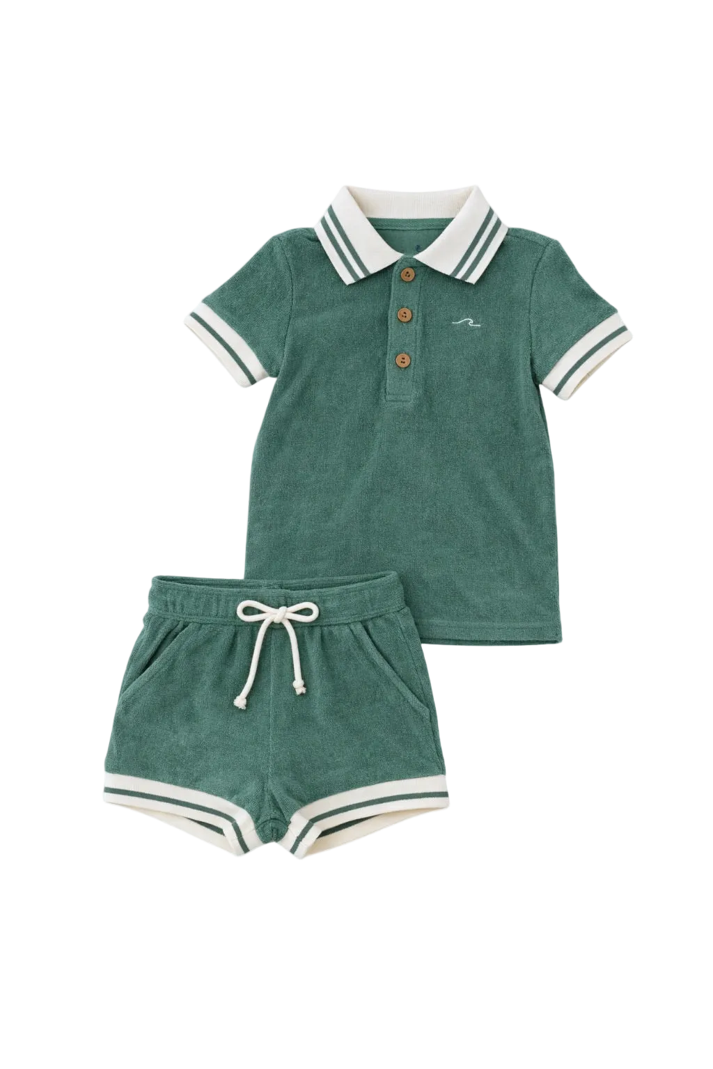 Lanier Bamboo Terry Set - Emerald