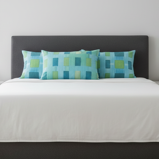 Blue Tapestry Lumbar Pillow