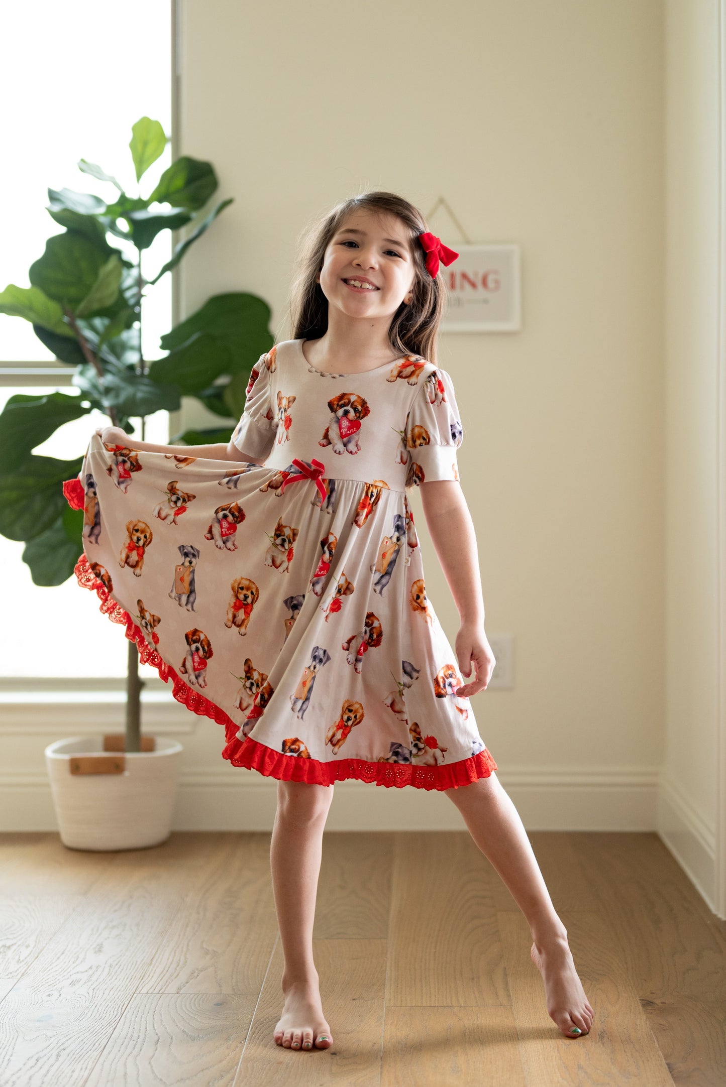 Puppy Love Lace Trimmed Twirl