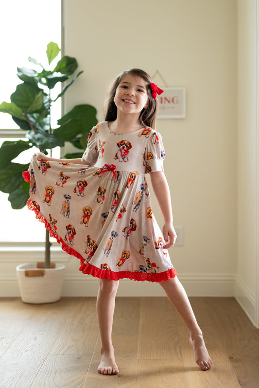 Puppy Love Lace Trimmed Twirl