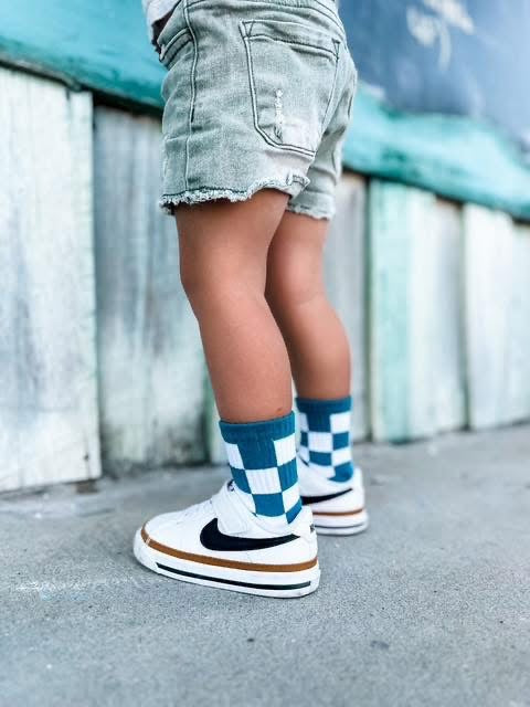 Teal Check