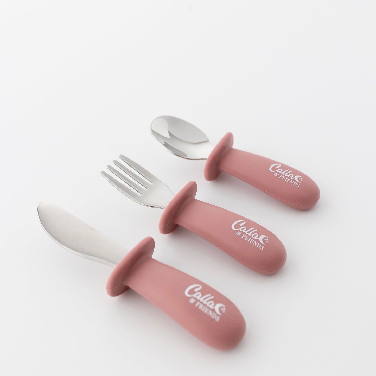 Silicone & Stainless Steel Toddler Utensil Set
