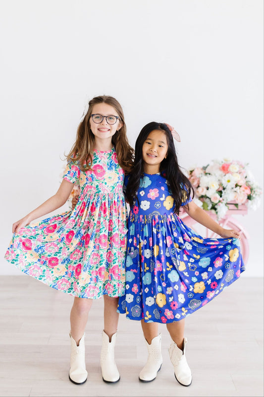 Floral Frenzy S/S Pocket Twirl Dress