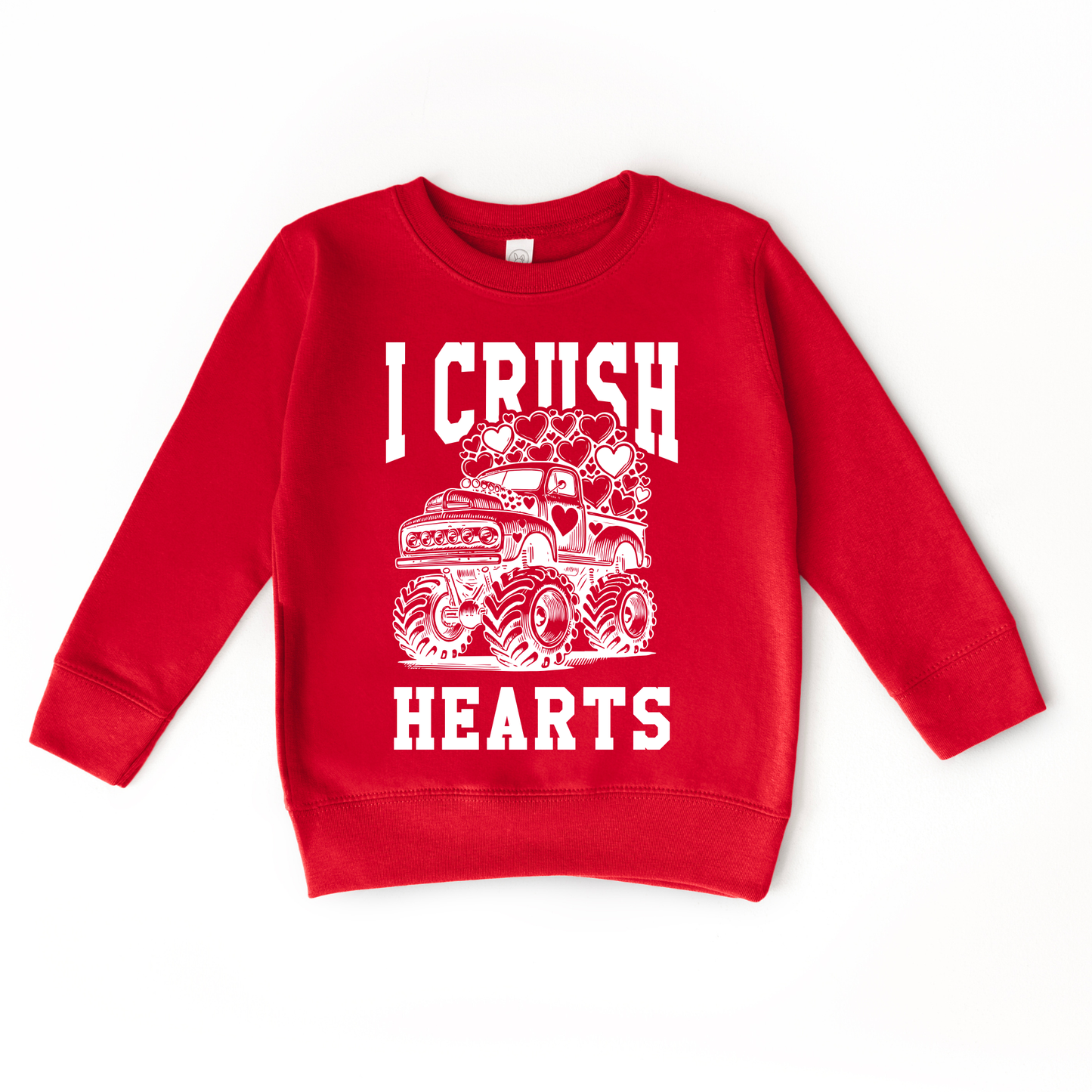 I Crush Hearts Monster Truck Sweater