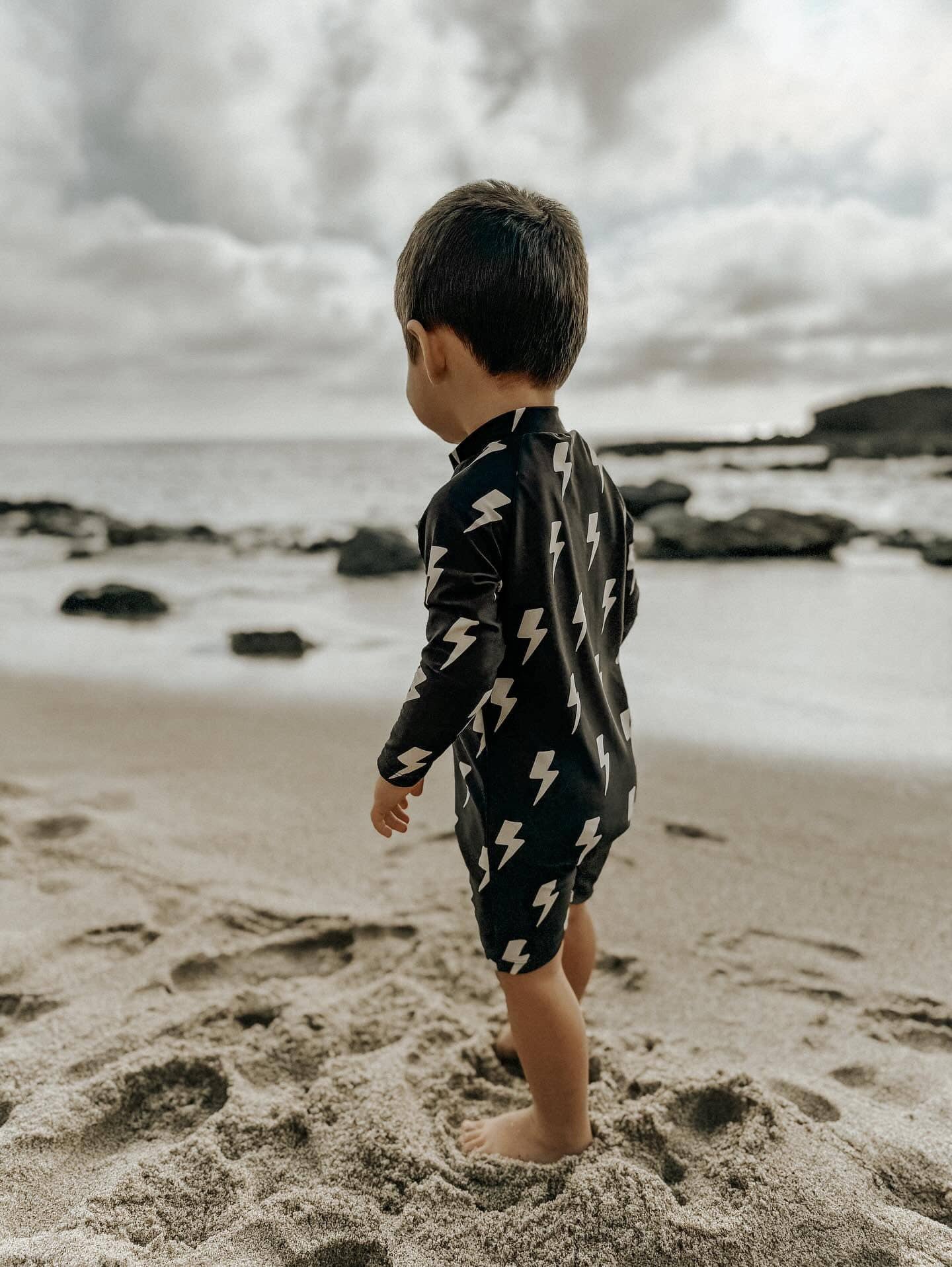UPF50+ Swim Romper in Live Fast