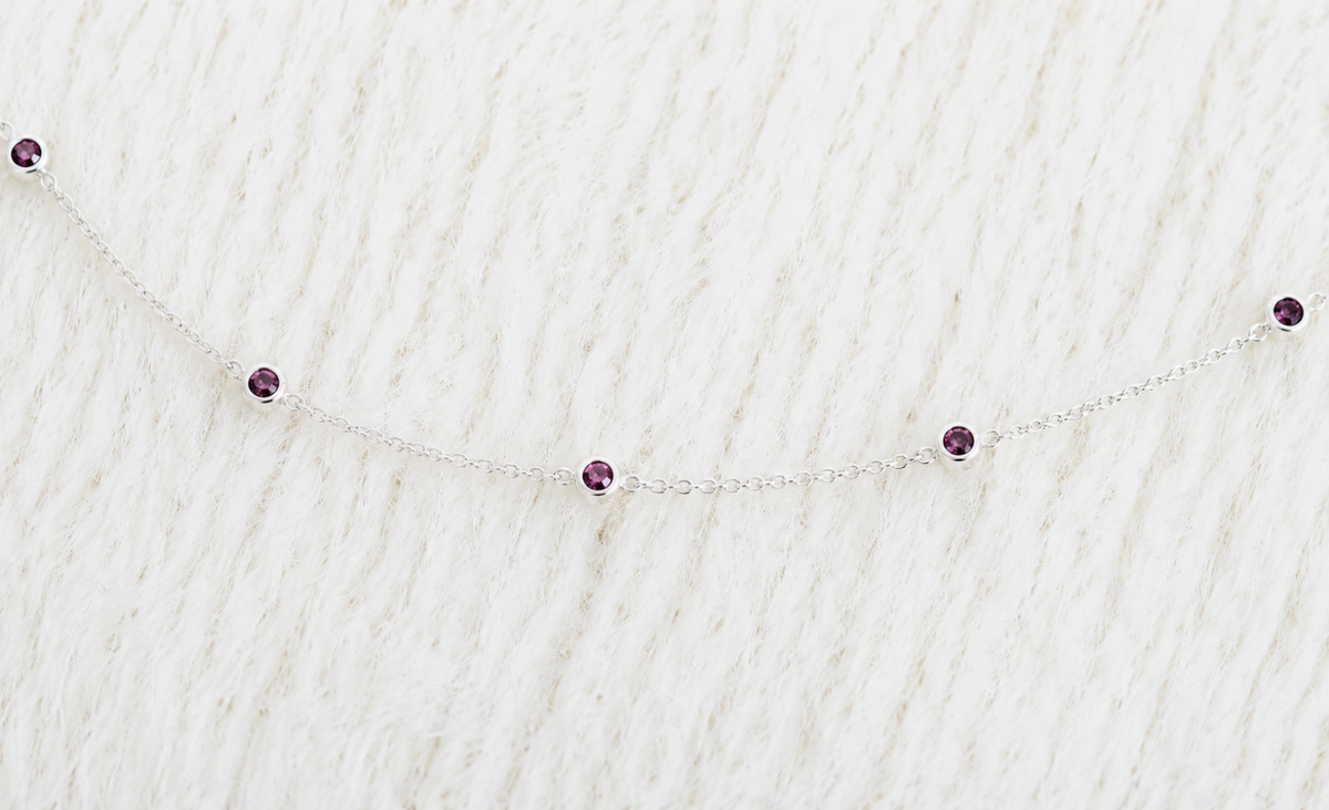 February Birthstone Bracelet — Amethyst