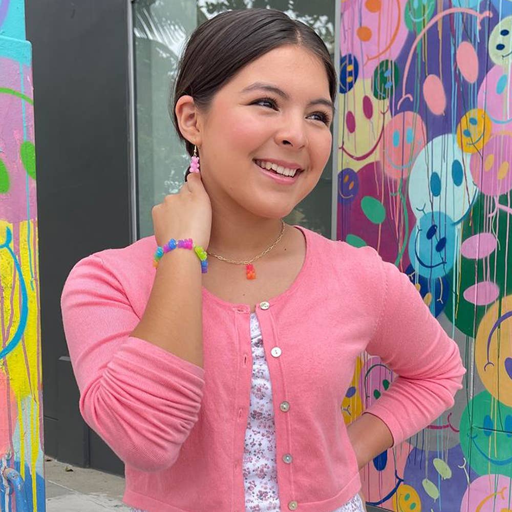 Lil Bear Thang Paperclip Necklace