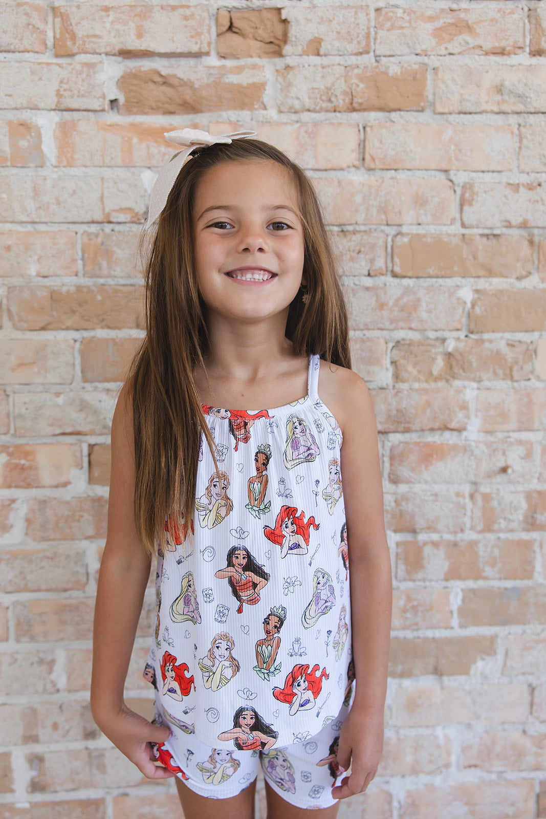 Doodle Princess (ribbed) - Tank Short Set