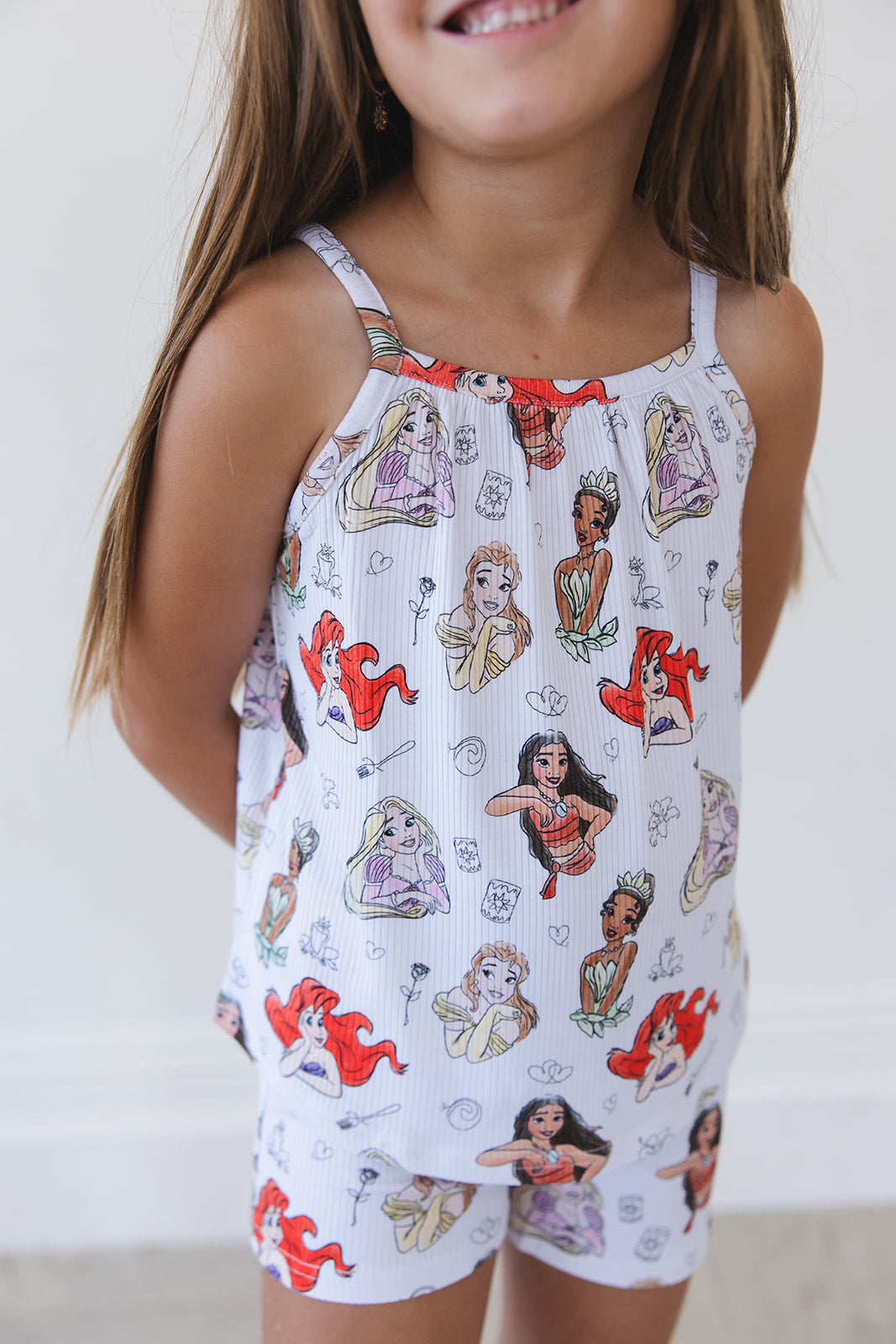 Doodle Princess (ribbed) - Tank Short Set