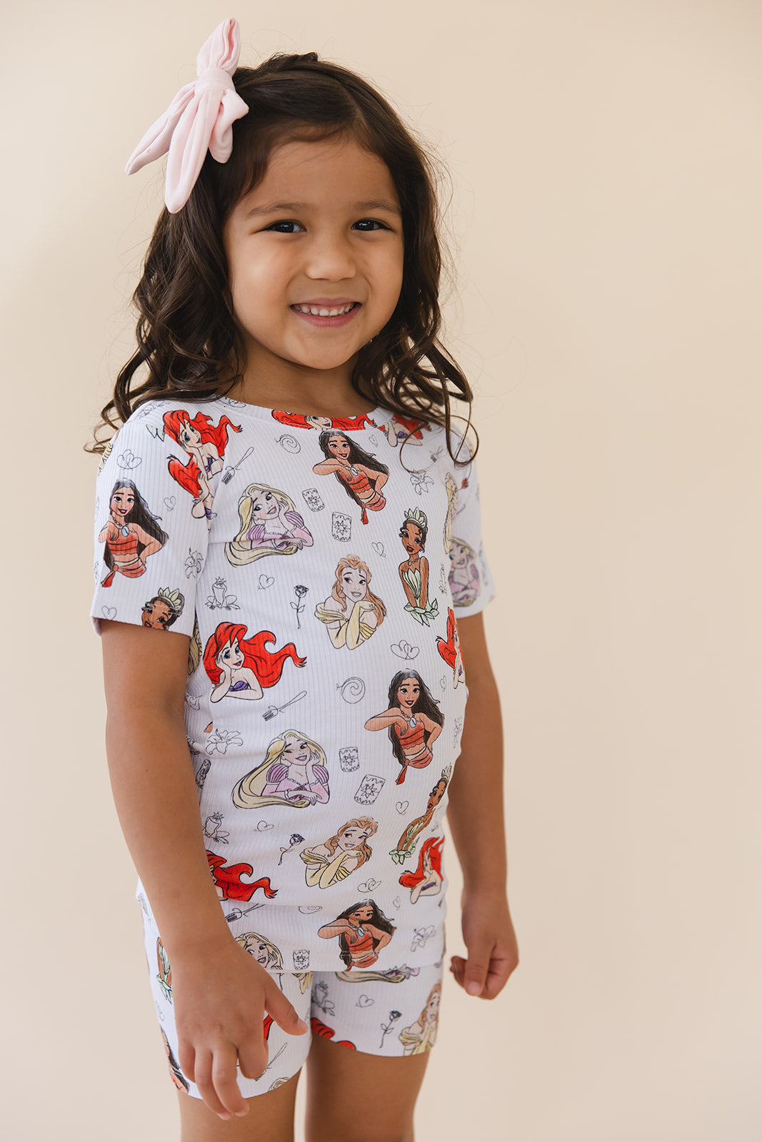 Doodle Princess (ribbed) - Biker Short Set