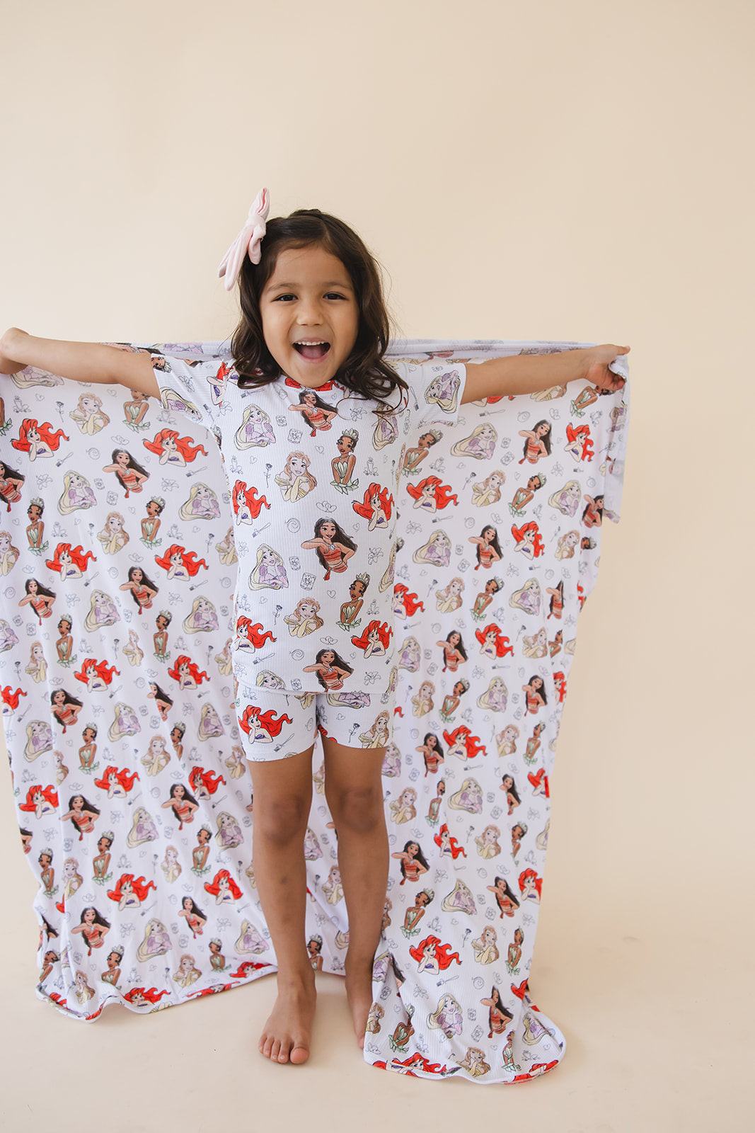 Doodle Princess (ribbed) - Biker Short Set