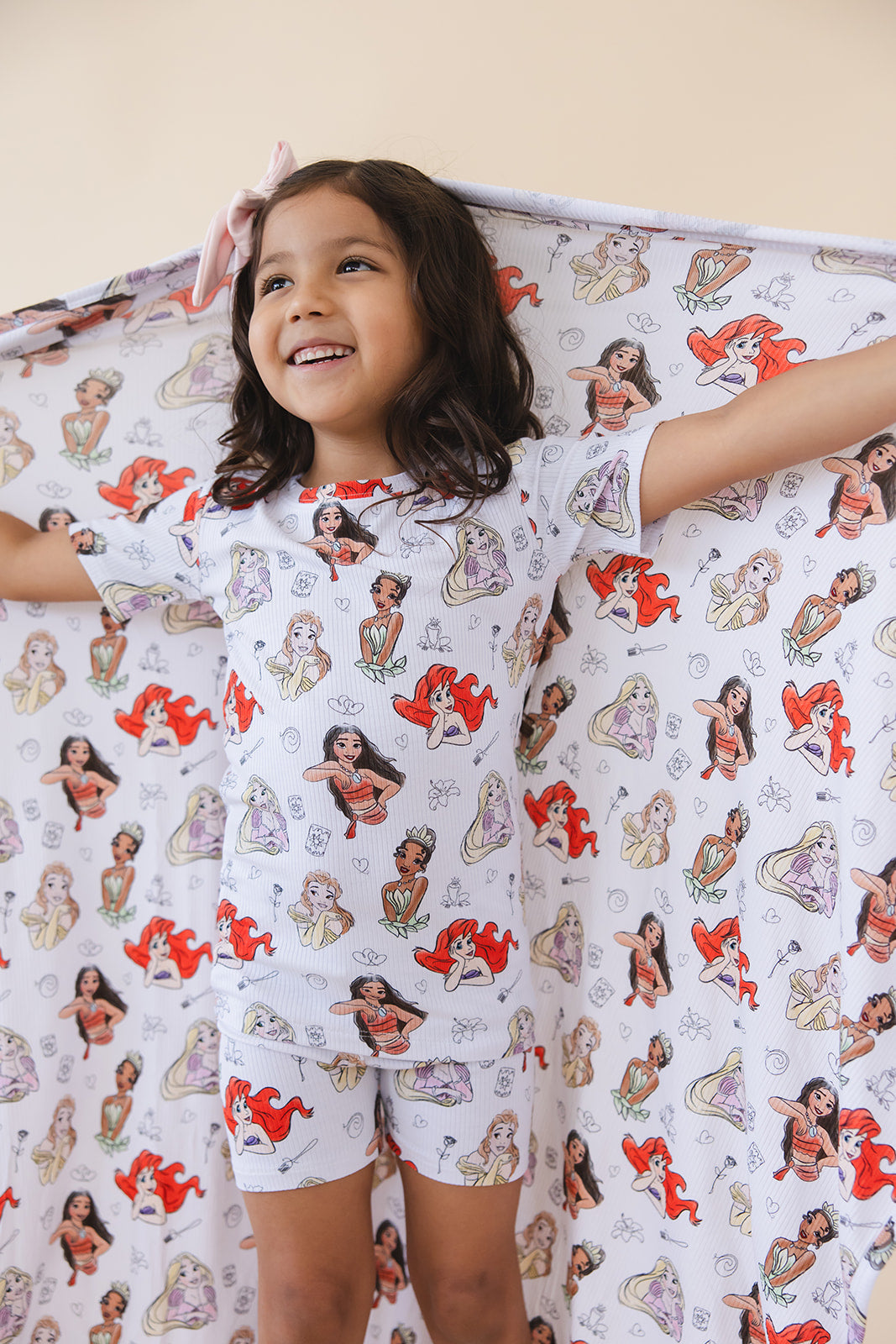 Doodle Princess (ribbed) - Lightweight Blanket