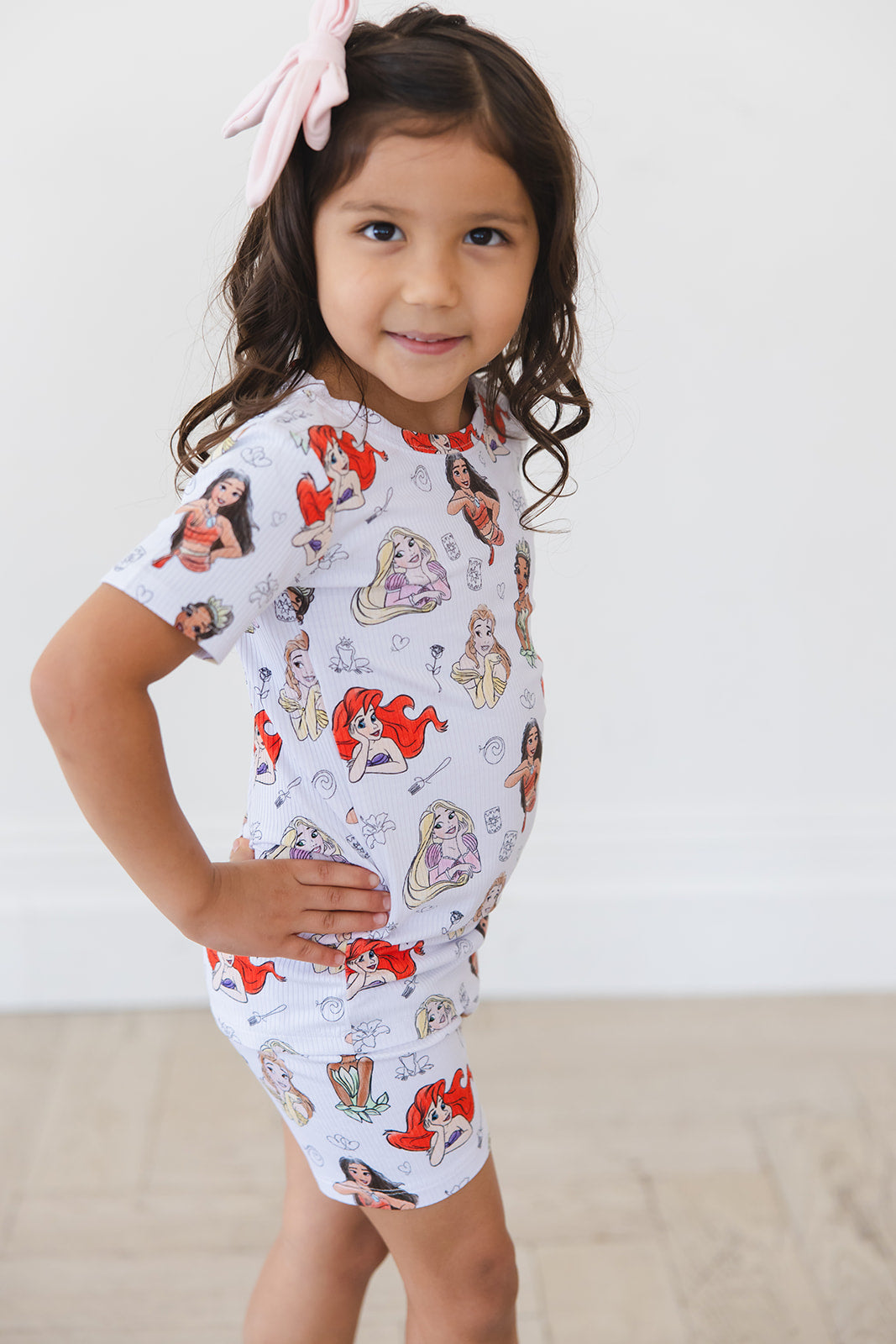 Doodle Princess (ribbed) - Biker Short Set