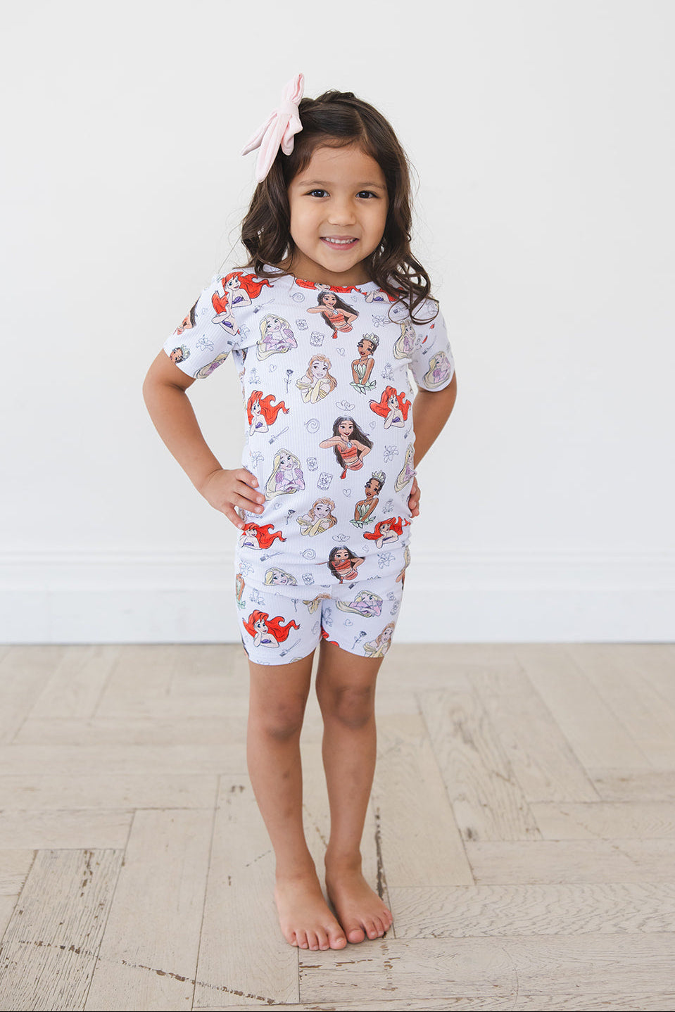 Doodle Princess (ribbed) - Biker Short Set