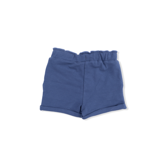 Solid Oceana - Paperbag Shorts